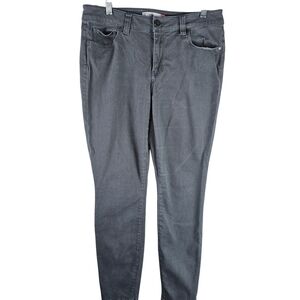 CABI High Rise Skinny Jeans Graphite Gray In 10